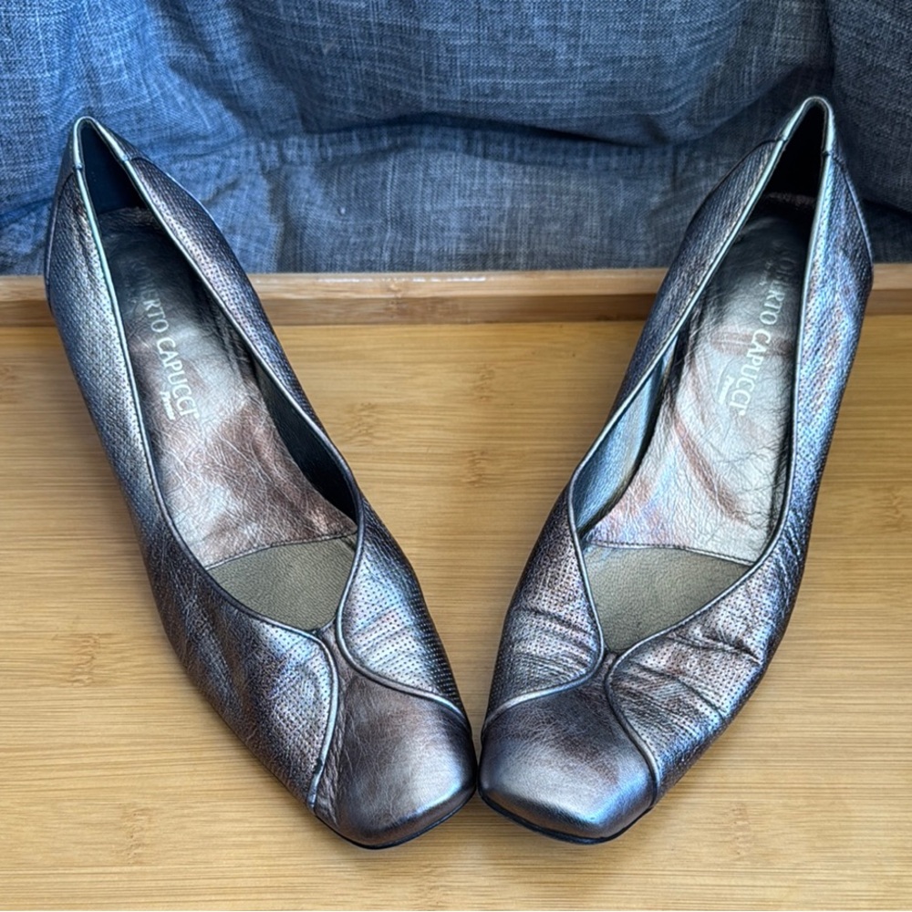 Roberto Capucci Metallic Brown Women's Shoes